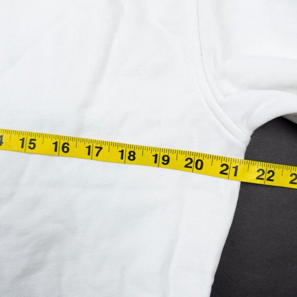 G/Fore Skull Logo Hoodie Men's Medium Full Zip White Golf Activewear Sweatshirt - Picture 12 of 14